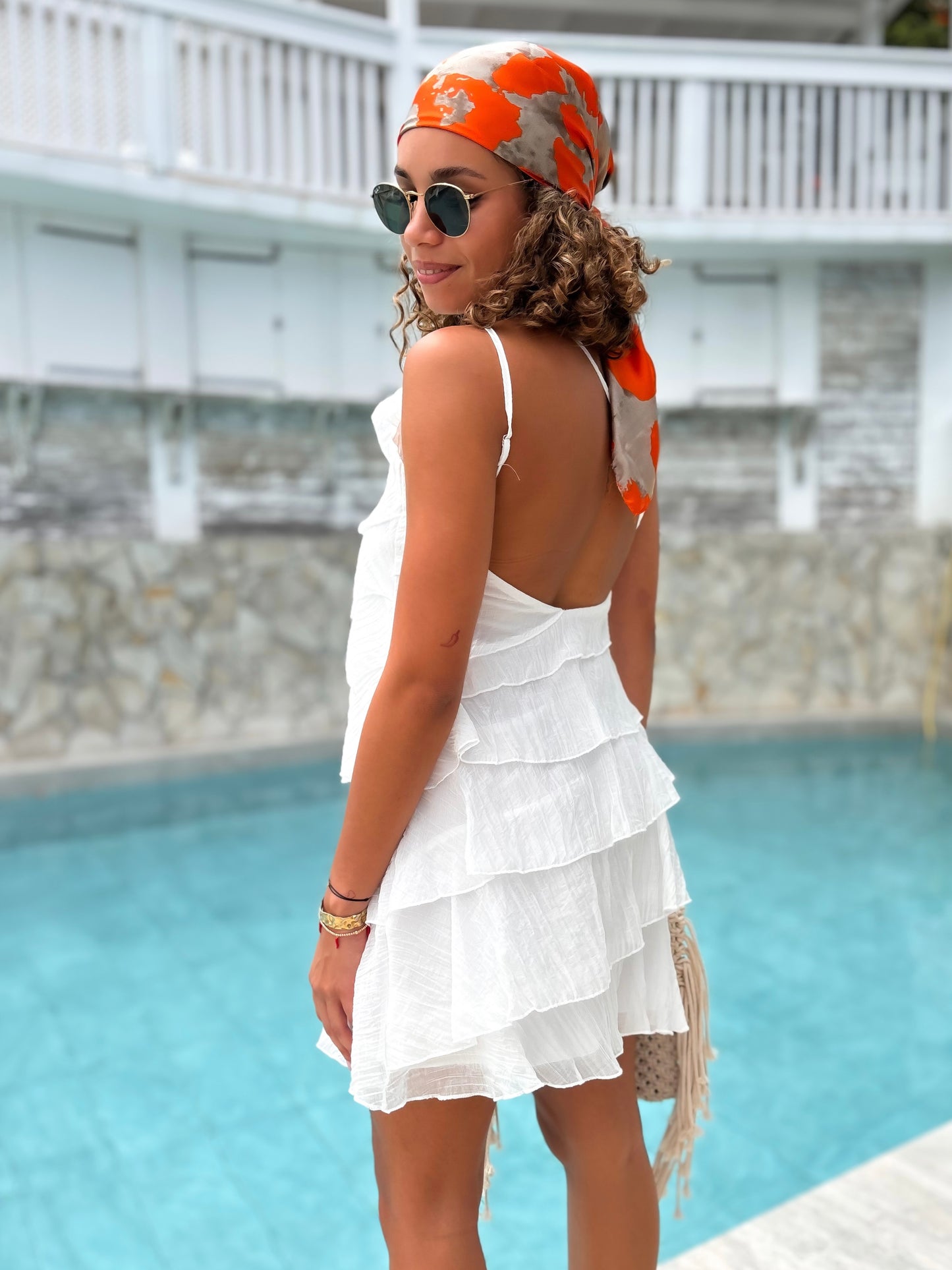 Robe Maisy blanc (S/M - M/L)