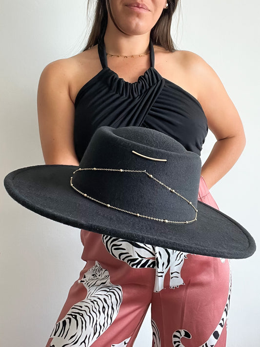 Chapeau Jade noir T.U