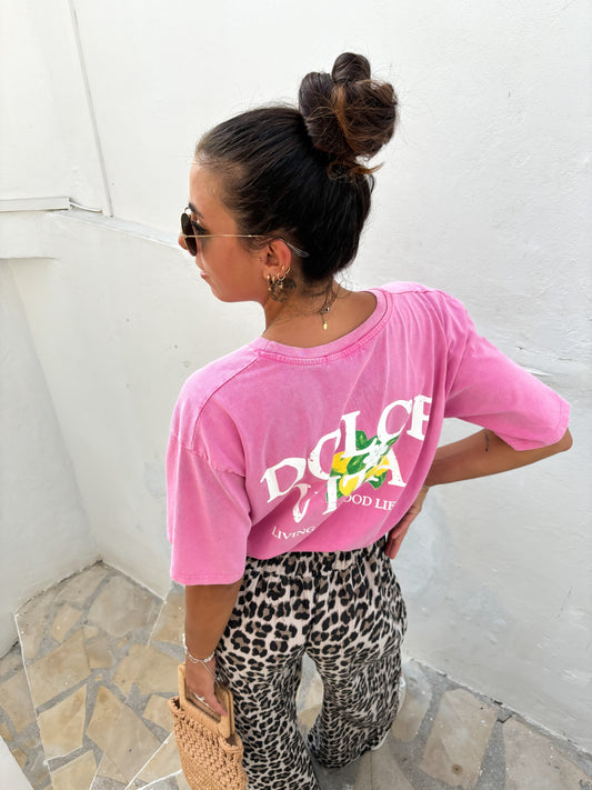 T-shirt Dolce Vita rose T.U (XS-XL)