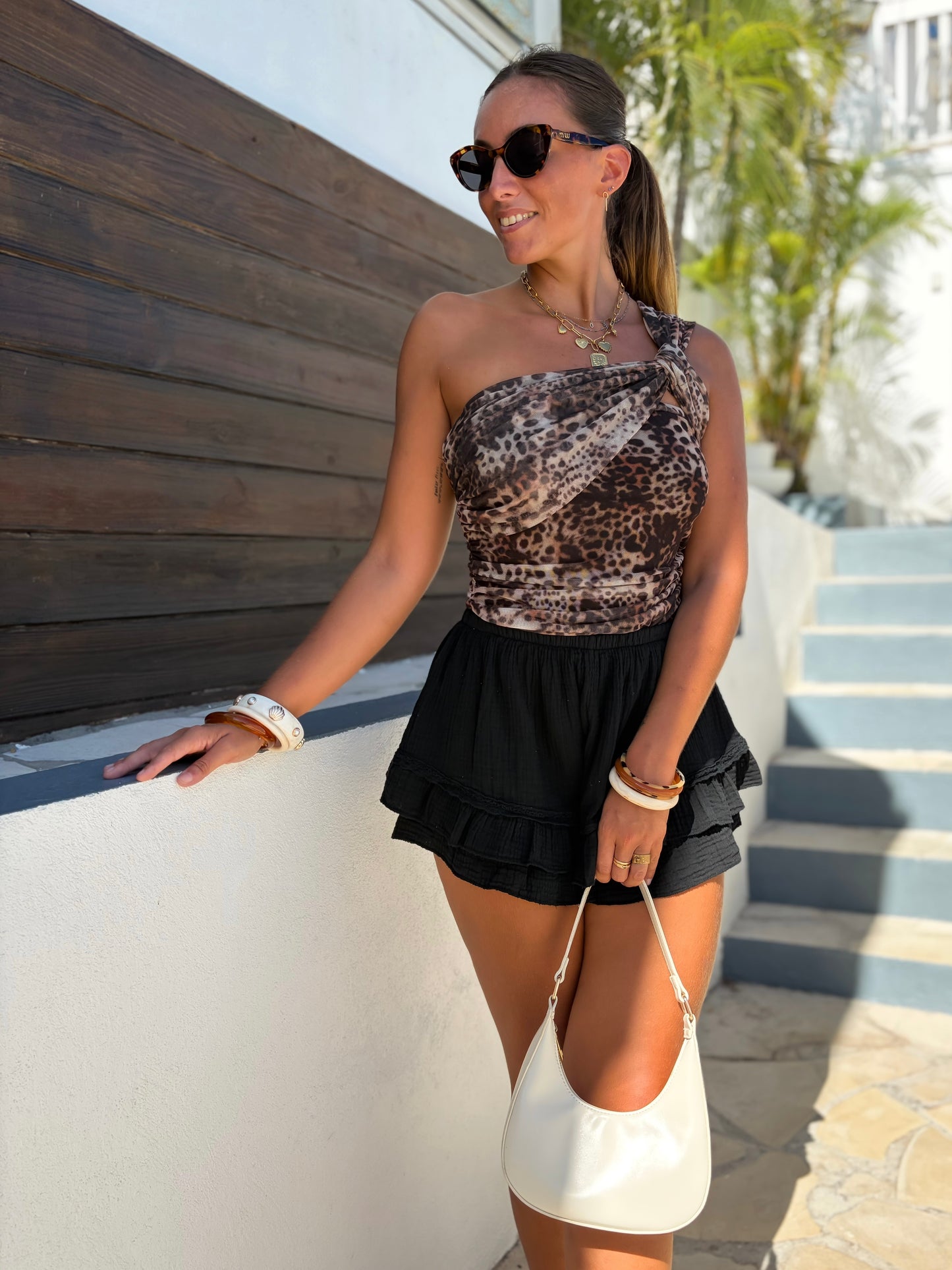 Jupe short Joy noire T.U (XS-XL)