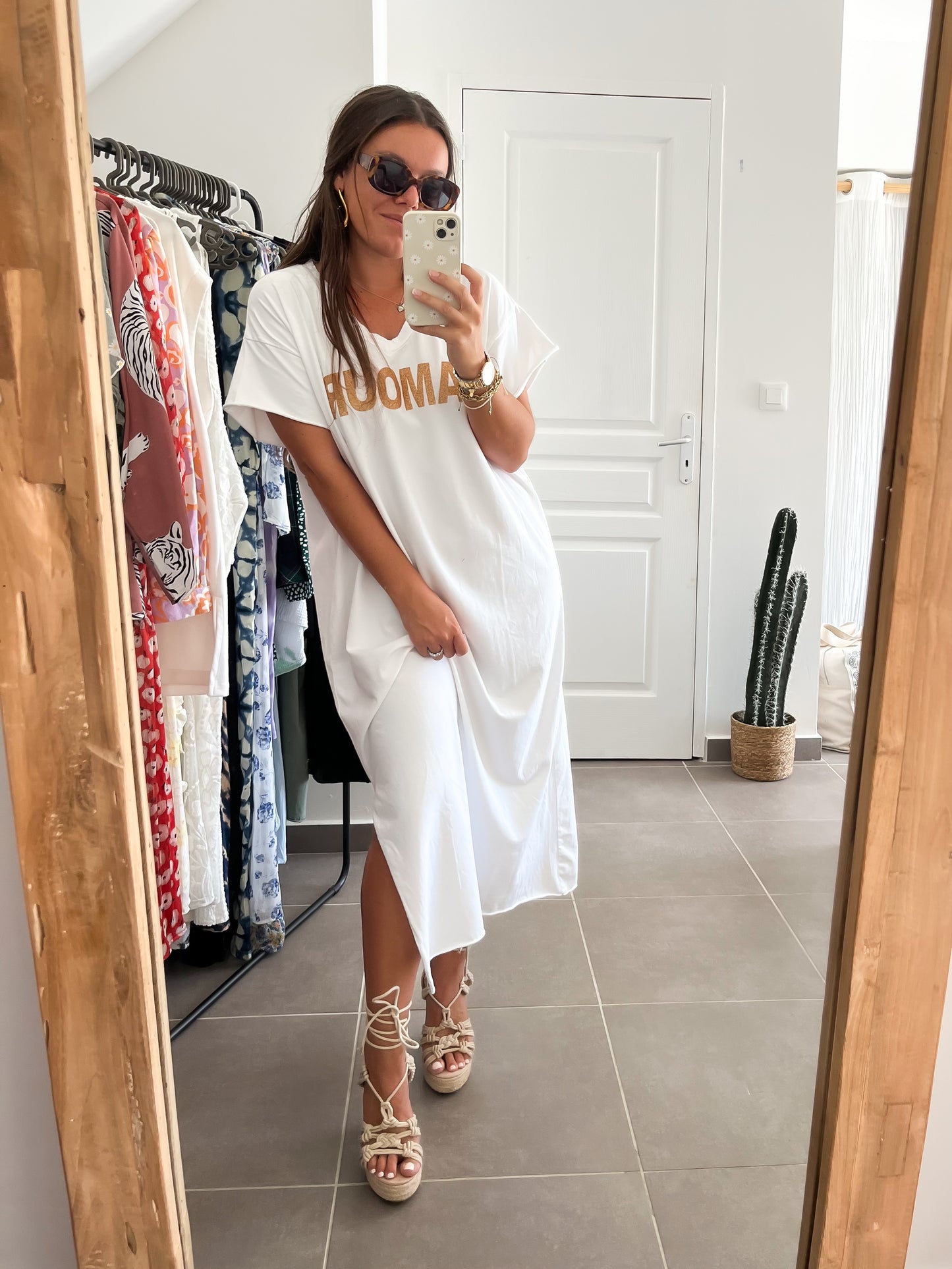 Robe Amour blanche T.U(XS-XL)