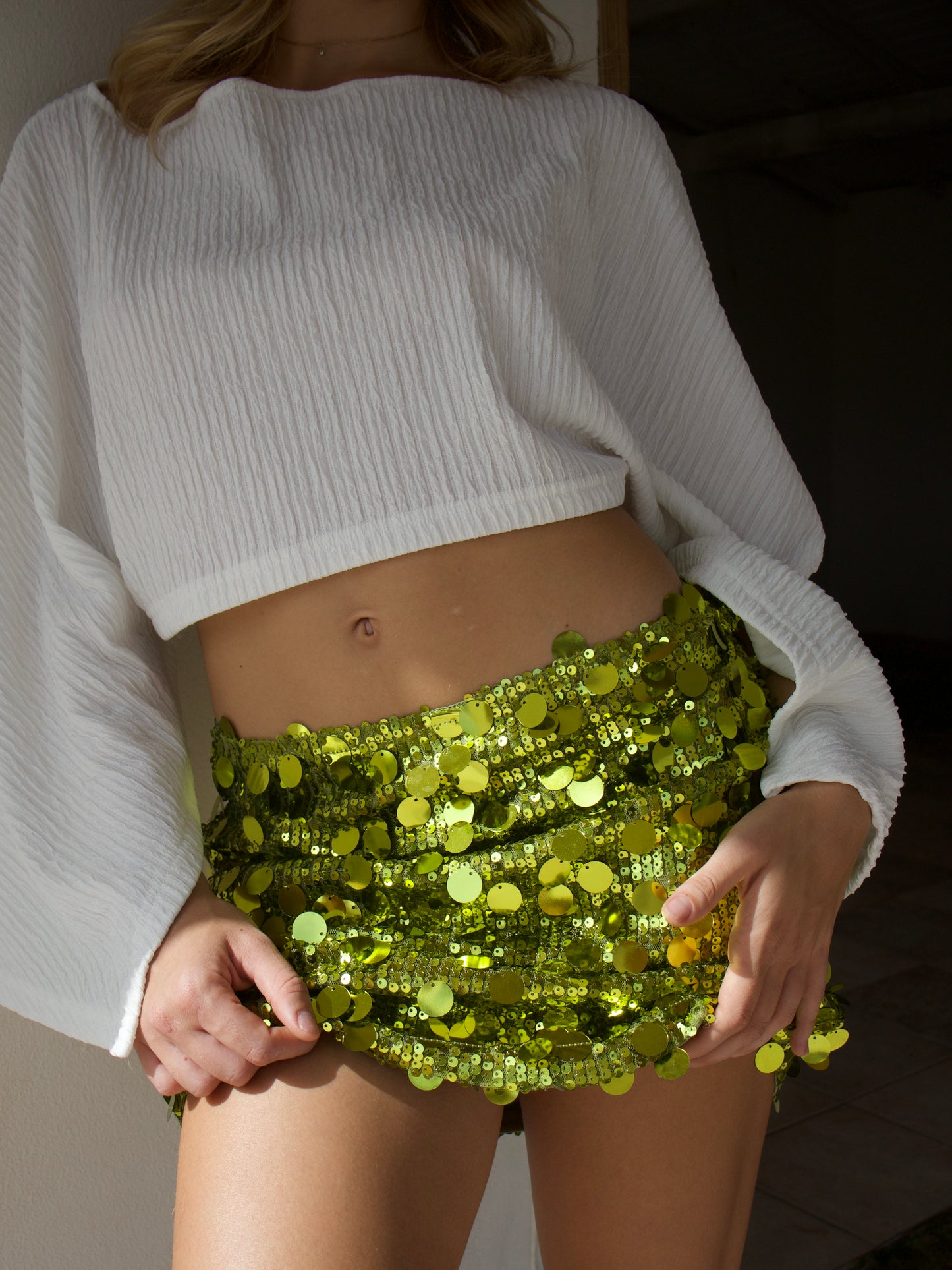 Jupe Sparkle lime (S-M-L)